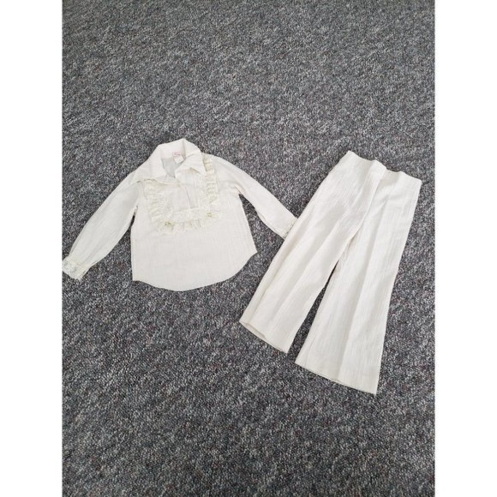 Vintage 70s Girl's Top and Pants‎ Set